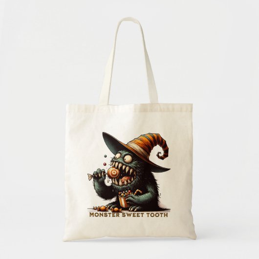  Halloween Snoep Monster Tote Bag (Voorkant)
