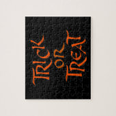 Halloween snoep of een grap woorden legpuzzel (Verticaal)