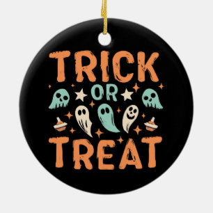 Halloween Snoep of een Leuke Streek Keramisch Ornament