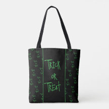 Halloween snoep of een poets groen en zwart