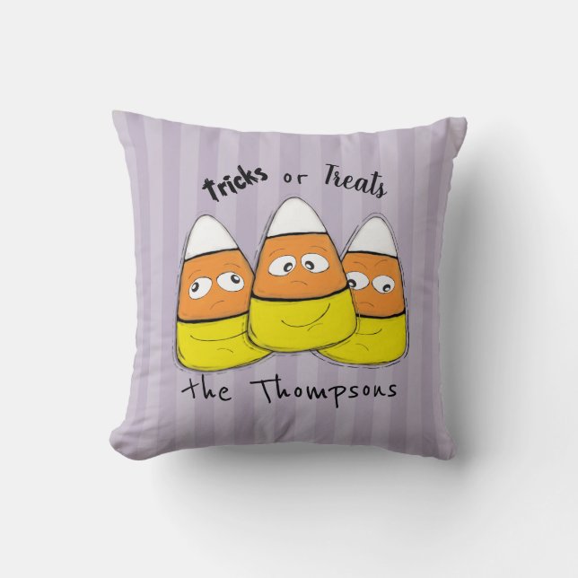 Halloween Snoep of Leuke Grillemaille Kussen (Voorkant)