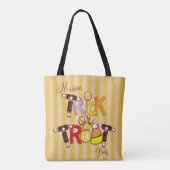 Halloween Snoep of Leuke Grillemaille Tote Bag (Achterkant)