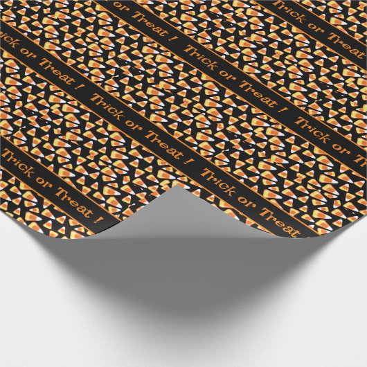 Halloween snoep patroon, leuke snoepmaïsbehandelin cadeaupapier (Hoek)