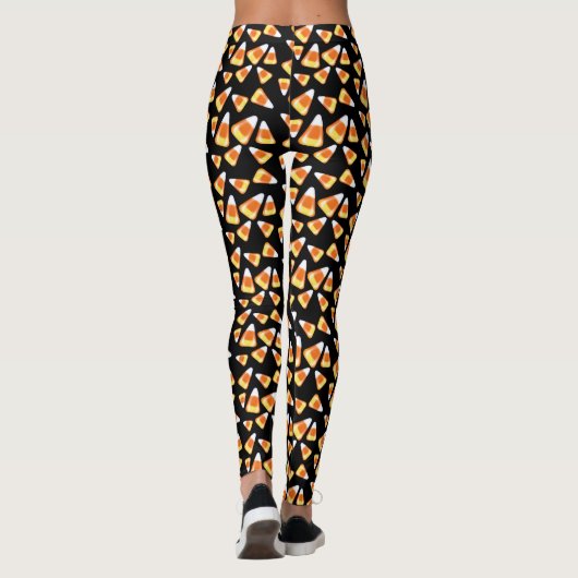 Halloween snoep patroon, leuke snoepmaïsbehandelin leggings (Achterkant)