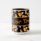 Halloween snoep patroon, leuke snoepmaïsbehandelin mok (Midden)