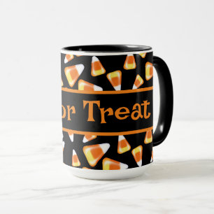 Halloween snoep patroon, leuke snoepmaïsbehandelin mok
