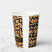 Halloween snoep patroon, leuke snoepmaïsbehandelin papieren bekers (Links)