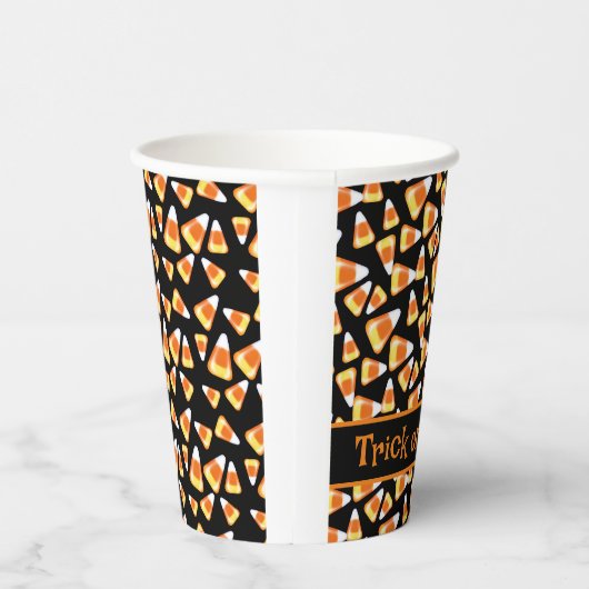 Halloween snoep patroon, leuke snoepmaïsbehandelin papieren bekers (Rechts)