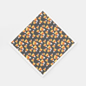 Halloween snoep patroon, leuke snoepmaïsbehandelin servet (Hoek)