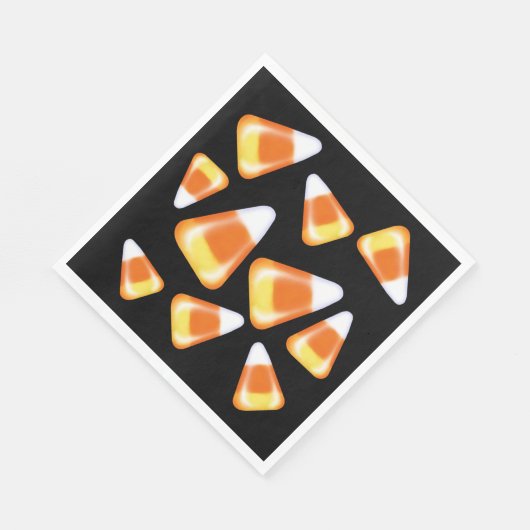 Halloween snoep patroon, leuke snoepmaïsbehandelin servet (Hoek)