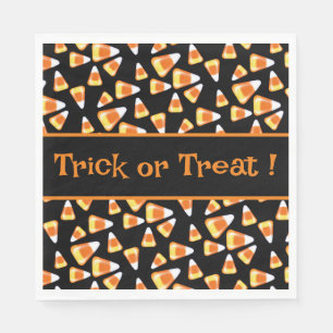 Halloween snoep patroon, leuke snoepmaïsbehandelin servet