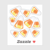 Halloween snoep patroon, leuke snoepmaïsbehandelin sticker (Vel)