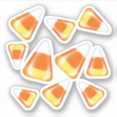 Halloween snoep patroon, leuke snoepmaïsbehandelin sticker (Voorkant)