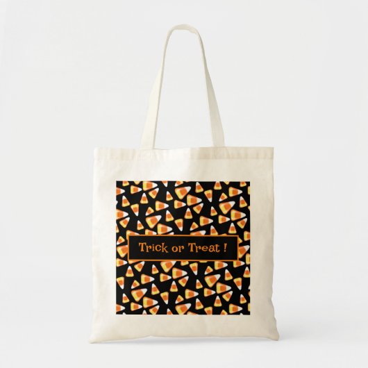 Halloween snoep patroon, leuke snoepmaïsbehandelin tote bag (Voorkant)