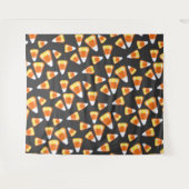 Halloween snoep patroon, leuke snoepmaïsbehandelin wandkleed (Voorkant (horizontaal))