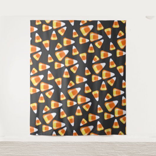 Halloween snoep patroon, leuke snoepmaïsbehandelin wandkleed (Voorkant)