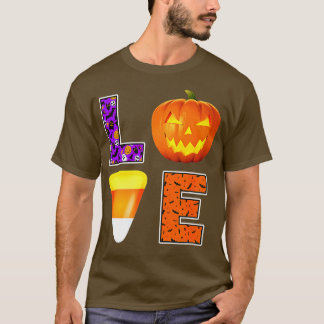 Halloween Snoep pompoen liefde gemakkelijk s T-shirt
