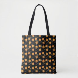 Halloween Snoep Pumpkin Bucket Oranje Tote Bag