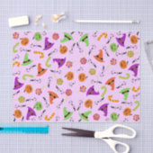 Halloween Snoep Pumpkins & Witch's Petten 3 Weefse Tissuepapier (Craft)