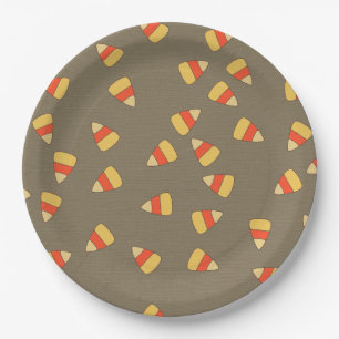 Halloween Snoep Scary Spider Pattern Papieren Bordje