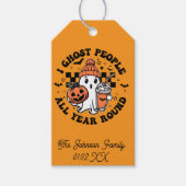 Halloween Snoep Schattige Ghost Funny Cadeaulabel (Voorkant)