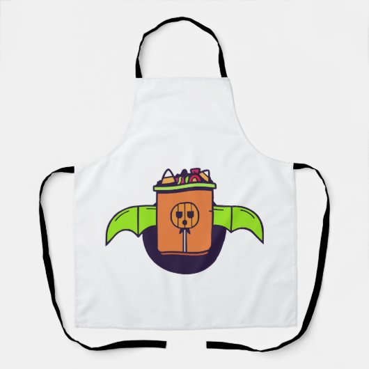 Halloween snoep schort (Voorkant)