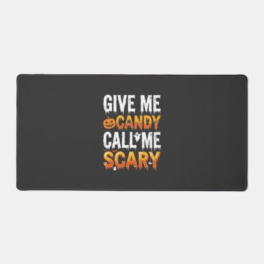 Halloween Snoep Schrikbarend Spook Ontwerp_1 Bureaumat (Voorkant)