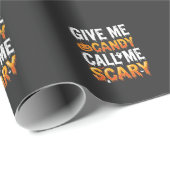 Halloween Snoep Schrikbarend Spook Ontwerp_1 Cadeaupapier (Rol Hoek)