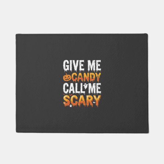 Halloween Snoep Schrikbarend Spook Ontwerp_1 Deurmat (Voorkant)
