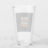Halloween Snoep Schrikbarend Spook Ontwerp_1 Glas (Achterkant)