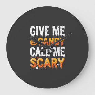 Halloween Snoep Schrikbarend Spook Ontwerp_1 Grote Klok