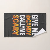Halloween Snoep Schrikbarend Spook Ontwerp_1 Handdoek (Handdoek)