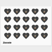 Halloween Snoep Schrikbarend Spook Ontwerp_1 Hart Sticker (Vel)