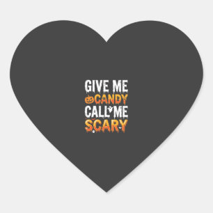 Halloween Snoep Schrikbarend Spook Ontwerp_1 Hart Sticker
