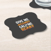 Halloween Snoep Schrikbarend Spook Ontwerp_1 Kartonnen Onderzetters (Gekanteld)