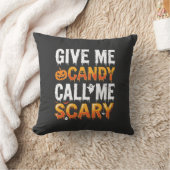 Halloween Snoep Schrikbarend Spook Ontwerp_1 Kussen (Deken)
