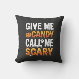 Halloween Snoep Schrikbarend Spook Ontwerp_1 Kussen