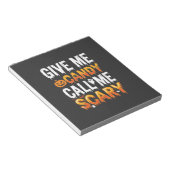 Halloween Snoep Schrikbarend Spook Ontwerp_1 Notitieblok (Schuin)