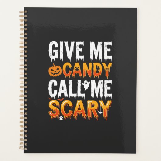 Halloween Snoep Schrikbarend Spook Ontwerp_1 Planner (Voorkant)