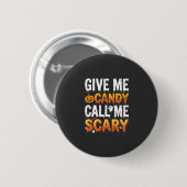 Halloween Snoep Schrikbarend Spook Ontwerp_1 Ronde Button 5,7 Cm (Voorkant /achterkant)