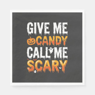 Halloween Snoep Schrikbarend Spook Ontwerp_1 Servet