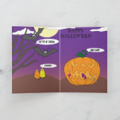Halloween Snoep schrikt! Kaart (Binnen)