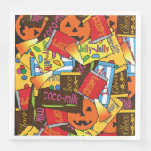 Halloween snoep servetten (Voorkant)