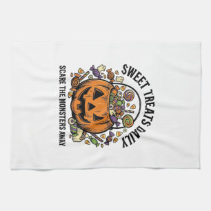 Halloween Snoep Shirt Schattig Monster Snoepjes De Theedoek