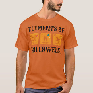 Halloween Snoep Snoepjes Chemie Elementen van Grap T-shirt