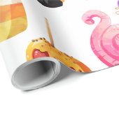 Halloween Snoep Snoepjes Spooky Wrapping Paper Cadeaupapier (Rol Hoek)