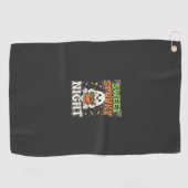 Halloween Snoep Spoken Nacht Golfhanddoek (Horizontaal)