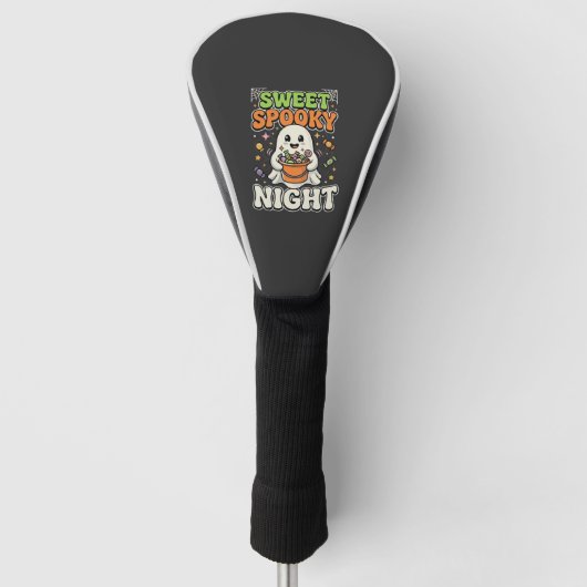 Halloween Snoep Spoken Nacht Golfheadcover (Voorkant)