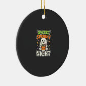 Halloween Snoep Spoken Nacht Keramisch Ornament (Rechts)