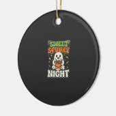 Halloween Snoep Spoken Nacht Keramisch Ornament (Links)
